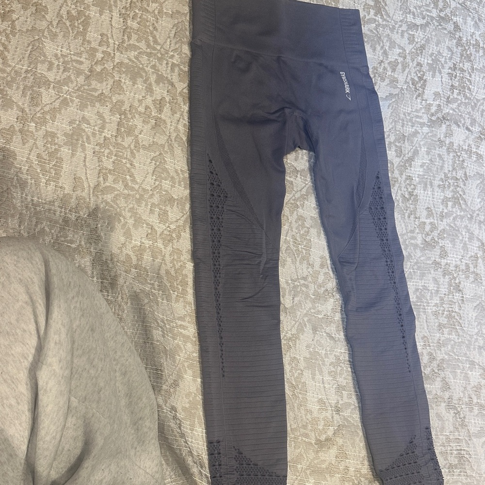 Gymshark Dark Gray Patterned Leggings